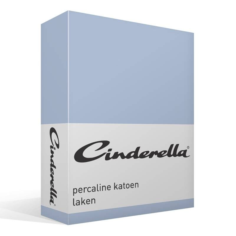 Cinderella Basic percaline katoen laken Sapphire 1-persoons (160x260 cm)