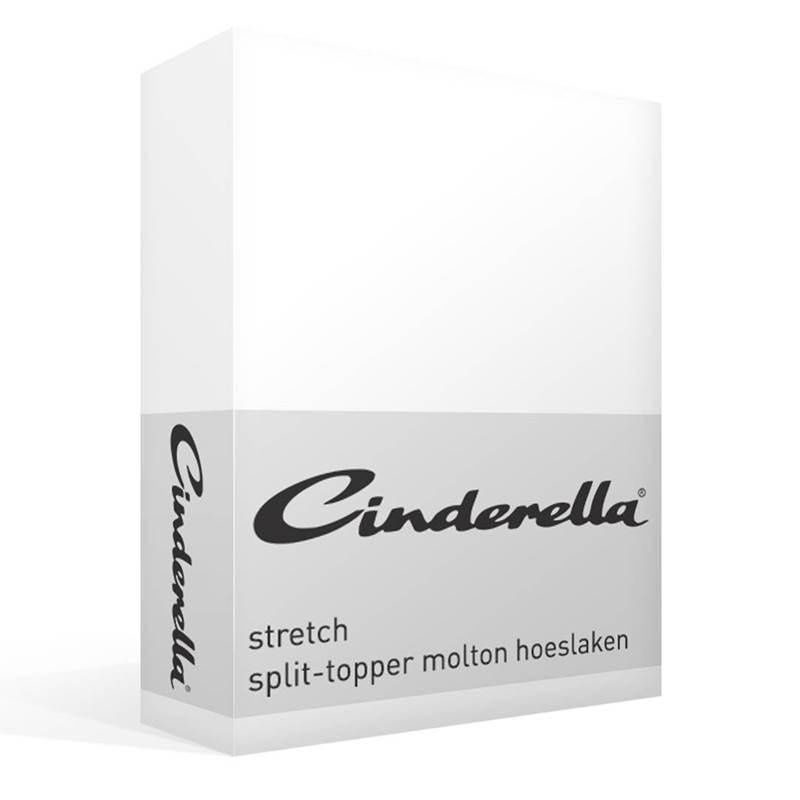 Goedkoopste Cinderella stretch split-topper molton hoeslaken White 2-persoons (140x200/210 cm)
