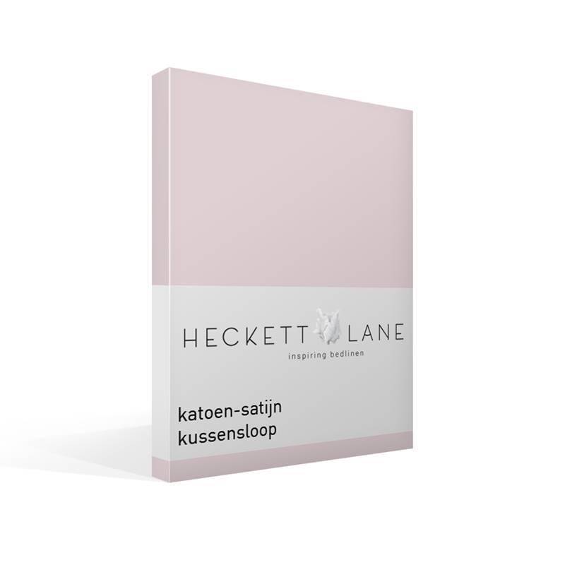 Heckett & Lane katoen-satijn kussensloop Rosewater 60x70 cm - Standaardmaat