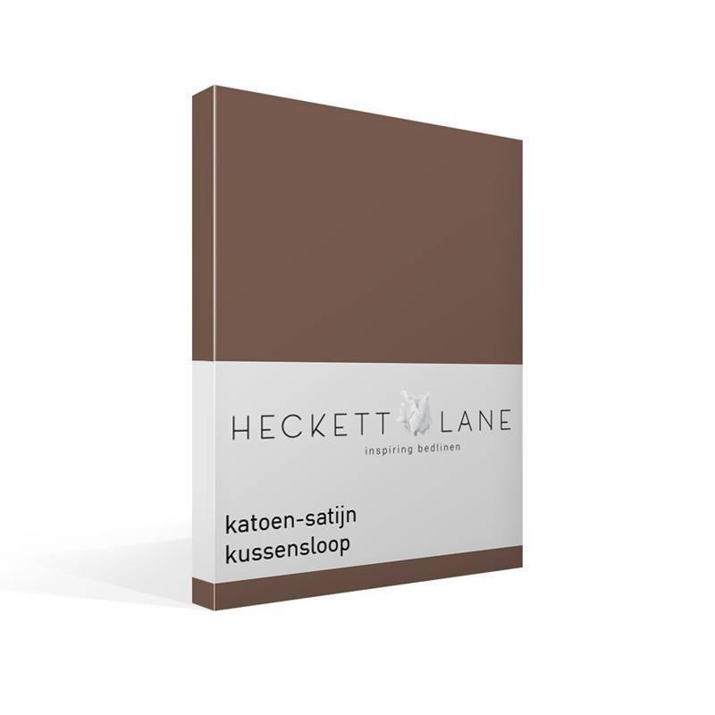 Goedkoopste Heckett & Lane katoen-satijn kussensloop Taupe Grey 60x70 cm - Standaardmaat