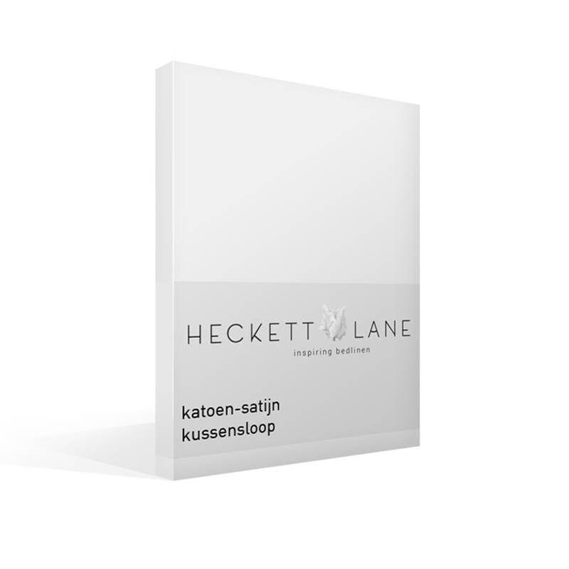 Heckett & Lane katoen-satijn kussensloop White 60x70 cm - Standaardmaat