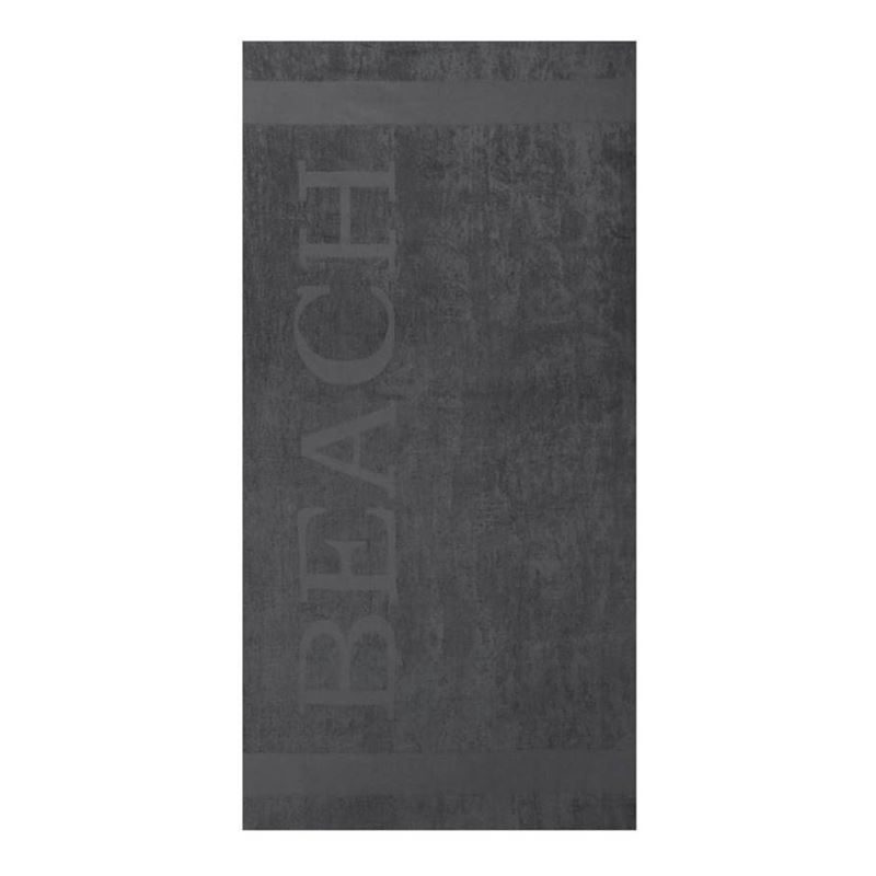 Goedkoopste Lucca Beach strandlaken Grijs 100x200 cm
