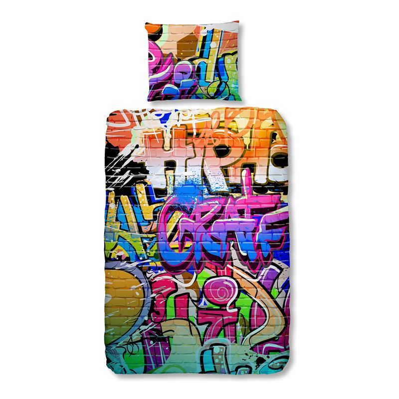 Good Morning Graffiti Dekbedovertrek good morning kopen in de aanbieding