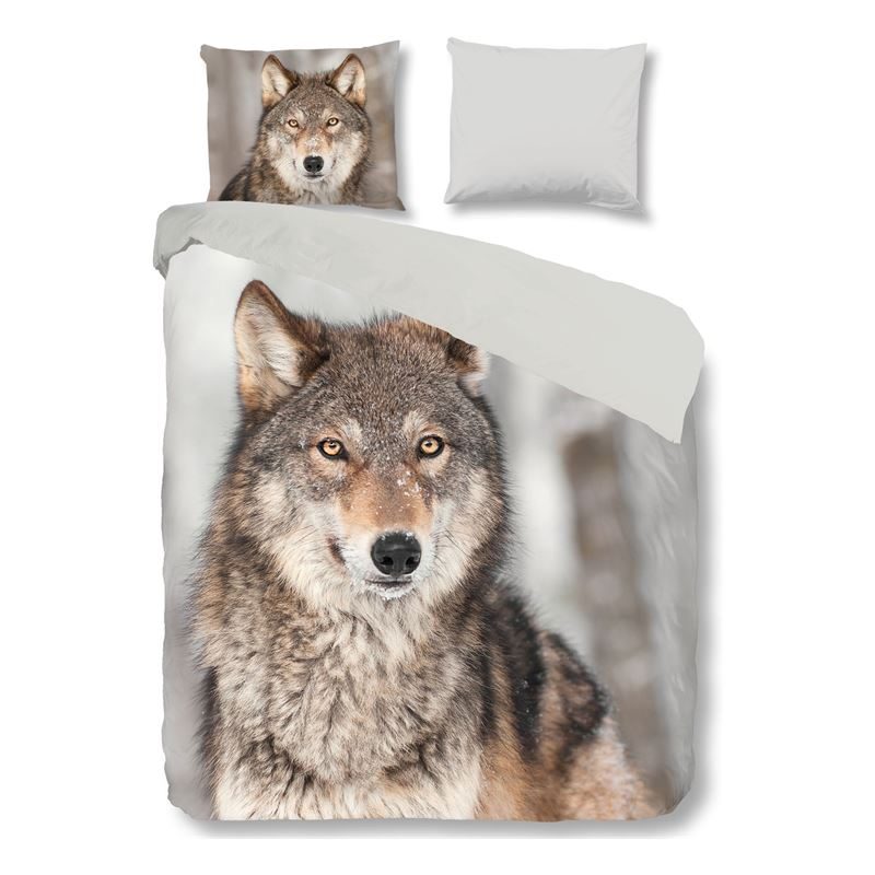 Good Morning Wolf dekbedovertrek Multi Lits-jumeaux (240x200/220 cm + 2 slopen)