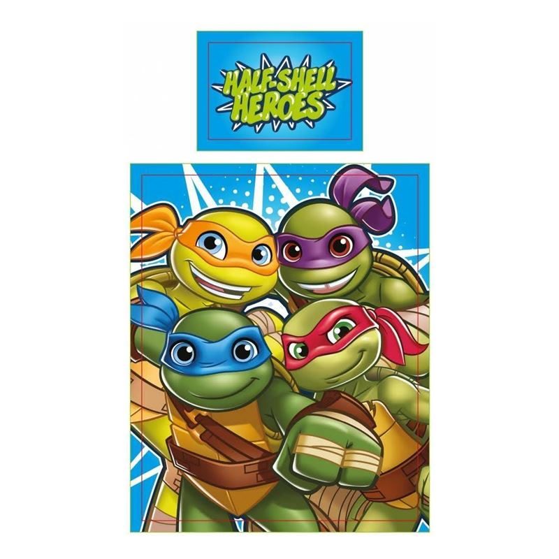 Goedkoopste Turtles Half Shell Heroes dekbedovertrek Multi Junior (120x150 cm + 1 sloop)
