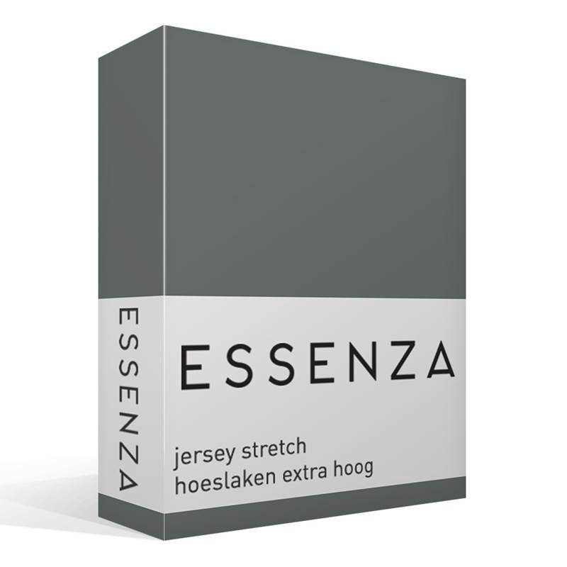 Essenza Premium jersey hoeslaken extra hoog Steel grey 2-persoons (140/160x200/220 cm)