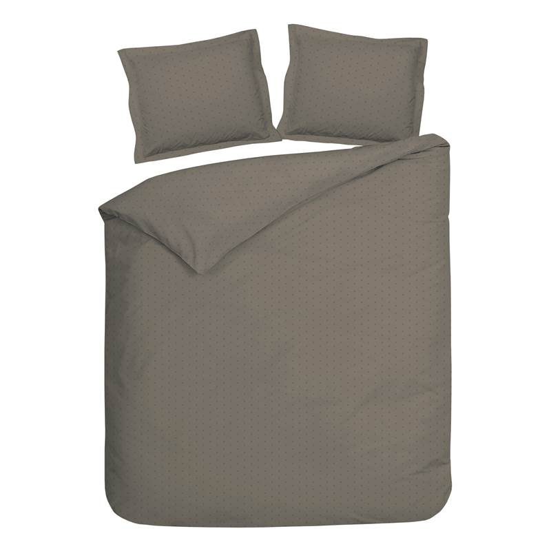 Goedkoopste Heckett & Lane Puntini dekbedovertrek Taupe 1-persoons (140x200/220 cm + 1 sloop)