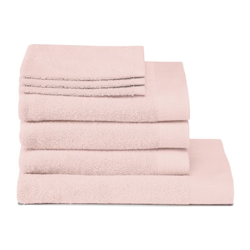 Goedkoopste Seahorse Pure badtextiel Pearl Pink Handdoek (60x110 cm) - Set van 3
