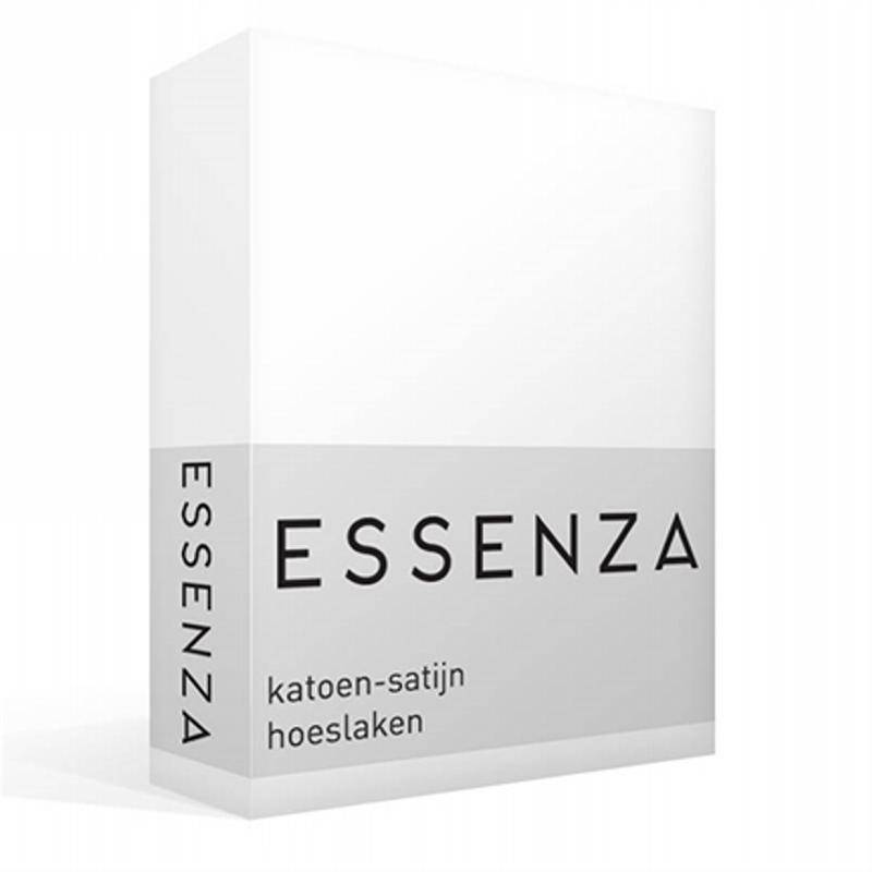 Goedkoopste Essenza Satin hoeslaken White Lits-jumeaux (160x200 cm)