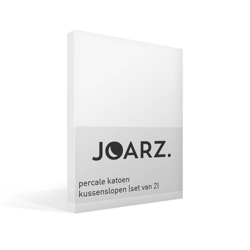 Goedkoopste Joarz percale katoen kussenslopen (set van 2) - Pure White Wit 60x70 cm - Standaardmaat