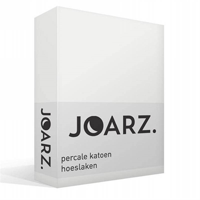 Joarz Percale Katoen Hoeslaken Pure White joarz kopen in de aanbieding