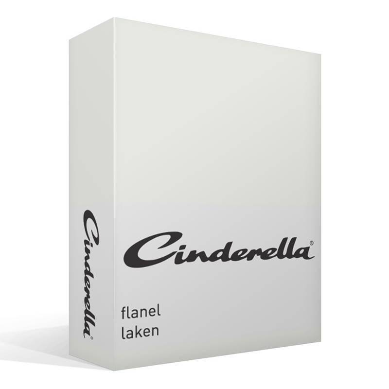Cinderella flanel laken Ivory 1-persoons (160x260 cm)