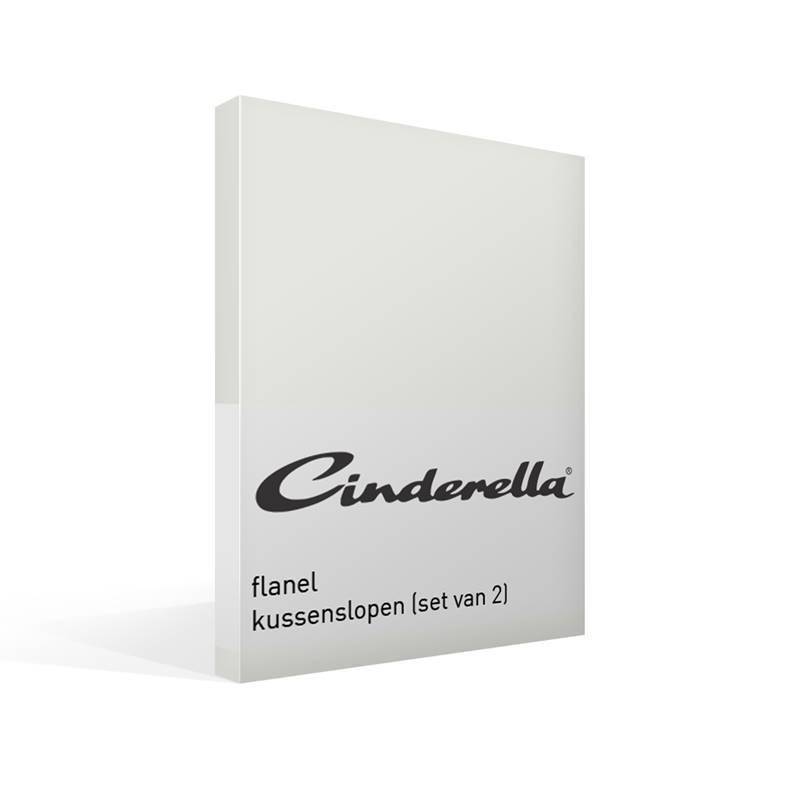 Goedkoopste Cinderella flanel kussenslopen (set van 2) Ivory 60x70 cm - Standaardmaat