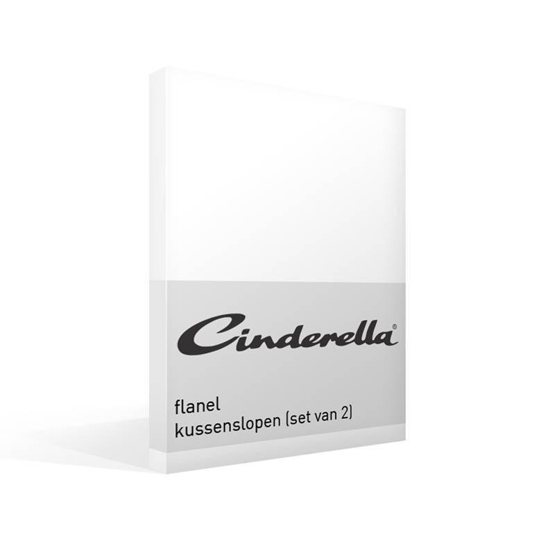 Goedkoopste Cinderella flanel kussenslopen (set van 2) White 60x70 cm - Standaardmaat