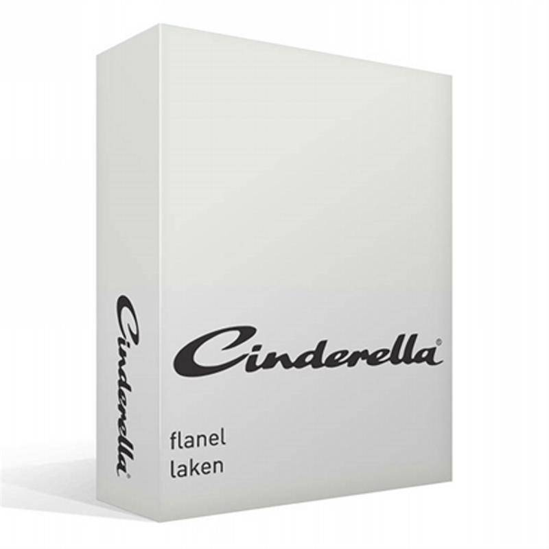 Goedkoopste Cinderella flanel laken Ivory 2-persoons (200x270 cm)
