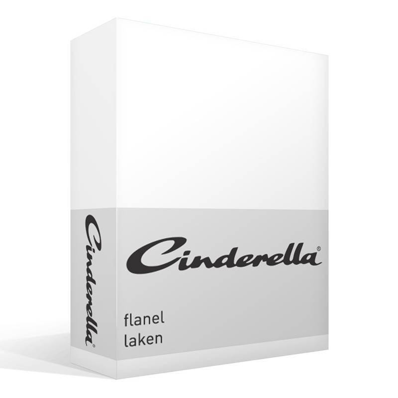 Cinderella flanel laken White 1-persoons (160x260 cm)