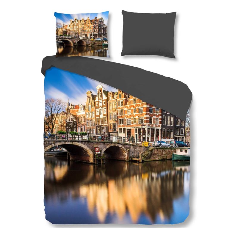 Goedkoopste Pure Amsterdam dekbedovertrek Multi 2-persoons (200x200/220 cm + 2 slopen)