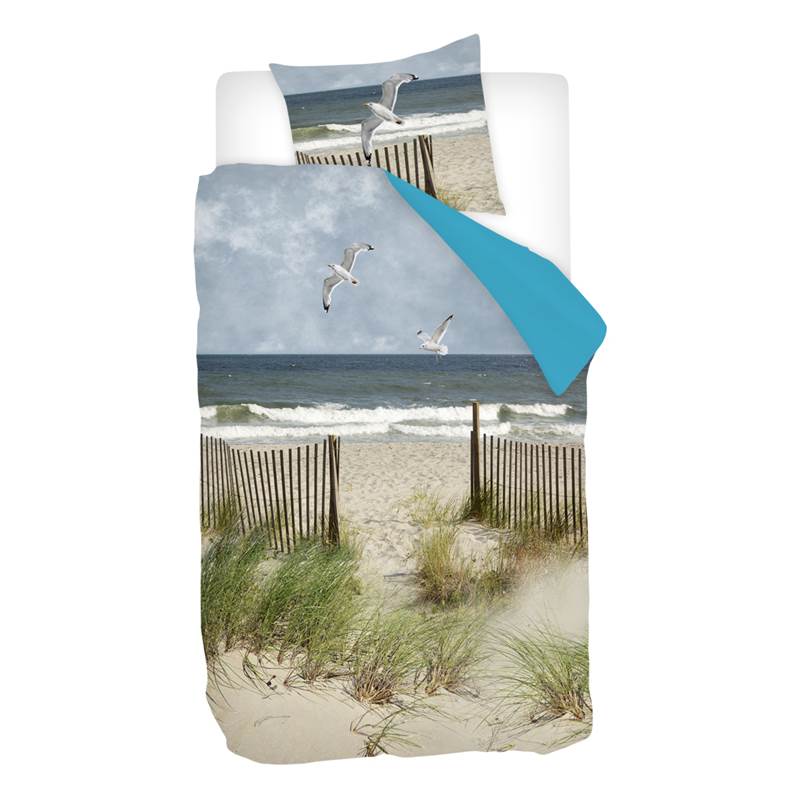 Goedkoopste Snoozing Beach dekbedovertrek Multi 1-persoons (140x200/220 cm + 1 sloop)