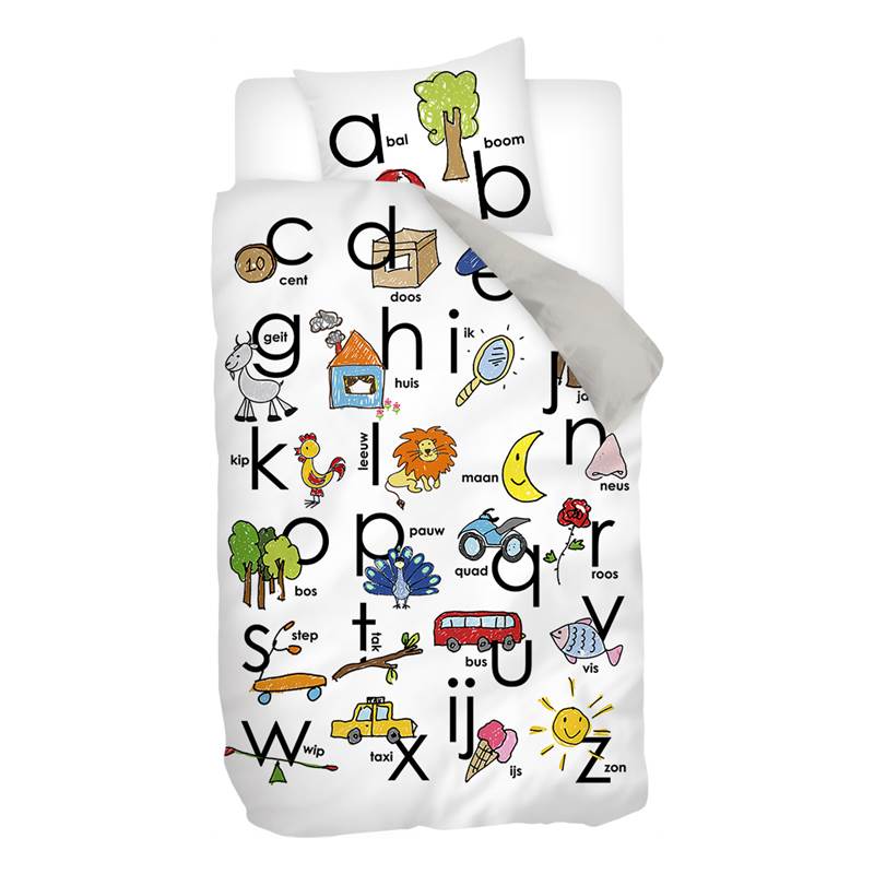 Snoozing Alfabet Dekbedovertrek snoozing kopen in de aanbieding Snoozing Alfabet Dekbedovertrek snoozing kopen in de aanbieding