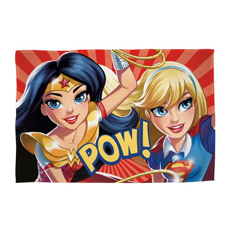 Goedkoopste DC Comics DC Superheroes Girls fleece plaid Rood 100x150 cm