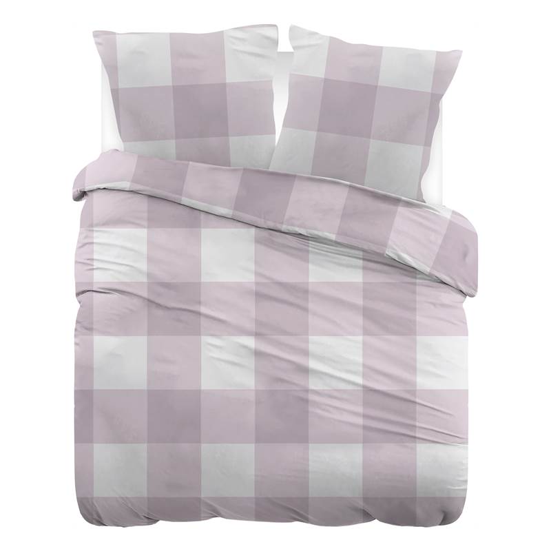 Goedkoopste Snoozing Eva flanel dekbedovertrek Roze 1-persoons (140x200/220 cm + 1 sloop)