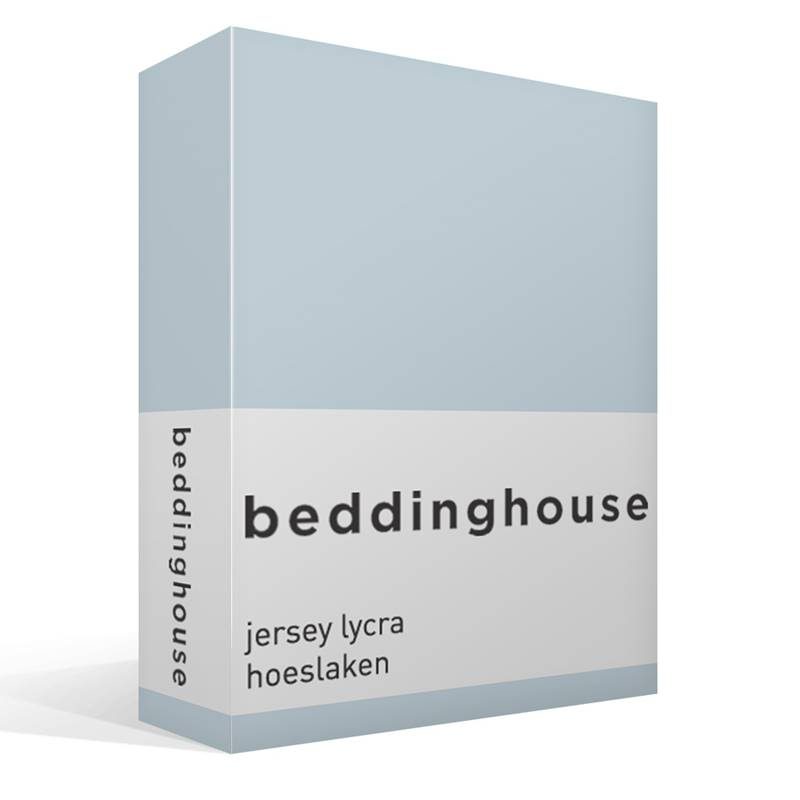 Goedkoopste Beddinghouse jersey lycra hoeslaken Light blue 1-persoons (70/80x200/220 cm)