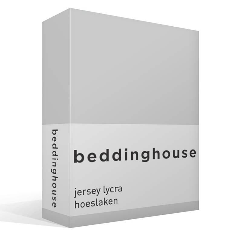 Goedkoopste Beddinghouse jersey lycra hoeslaken Light grey 1-persoons (70/80x200/220 cm)