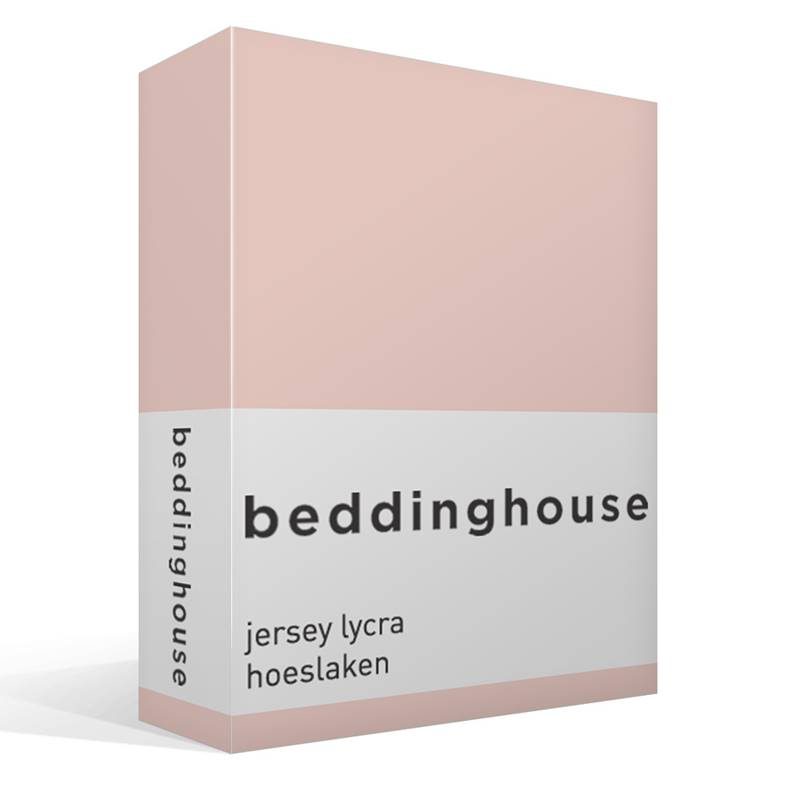 Goedkoopste Beddinghouse jersey lycra hoeslaken Light Pink Lits-jumeaux (180/200x200/220 cm)