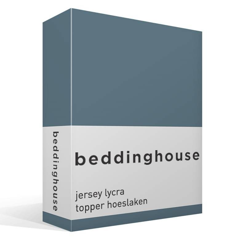 Goedkoopste Beddinghouse jersey lycra topper hoeslaken Cool Grey 1-persoons (70/80x200/220 cm)