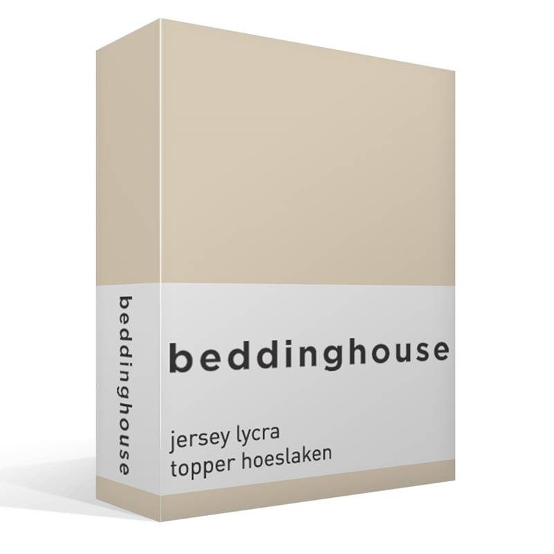 Goedkoopste Beddinghouse jersey lycra topper hoeslaken Natural 1-persoons (70/80x200/220 cm)