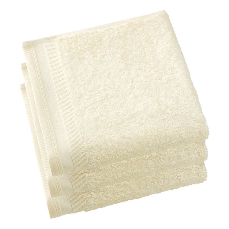 Goedkoopste De Witte Lietaer Contessa badtextiel Ivory Handdoek (50x100 cm) - Set van 3