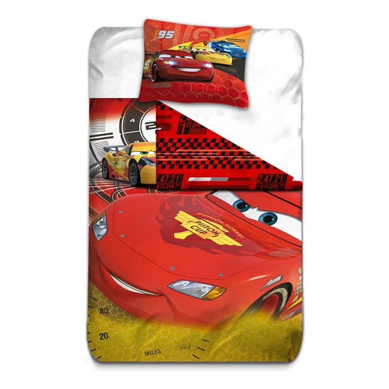 Goedkoopste Disney Cars dekbedovertrek Multi 1-persoons (140x200 cm + 1 sloop)