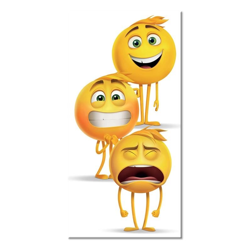 Goedkoopste Emoji strandlaken Multi 70x140 cm