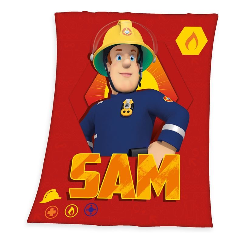 Goedkoopste Brandweerman Sam plaid Multi 130x160 cm