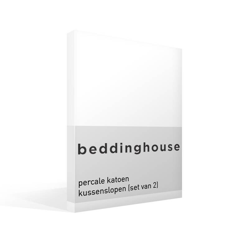 Goedkoopste Beddinghouse percale katoen kussenslopen (set van 2) White 60x70 cm - Standaardmaat