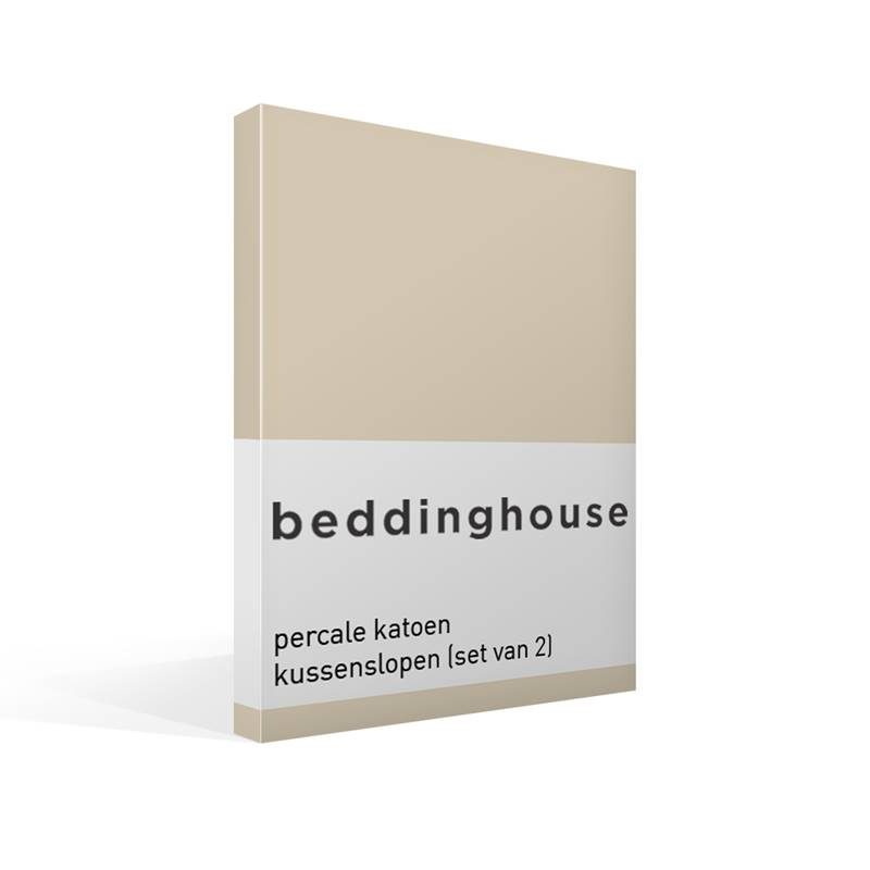 Goedkoopste Beddinghouse percale katoen kussenslopen (set van 2) Natural 60x70 cm - Standaardmaat