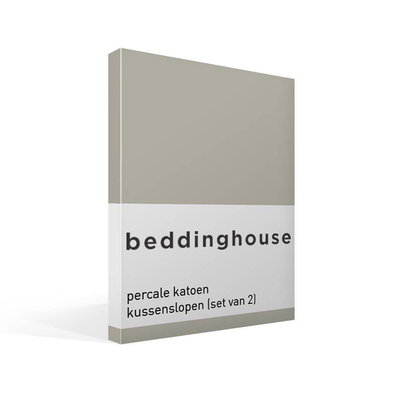 Goedkoopste Beddinghouse percale katoen kussenslopen (set van 2) Sand 60x70 cm - Standaardmaat