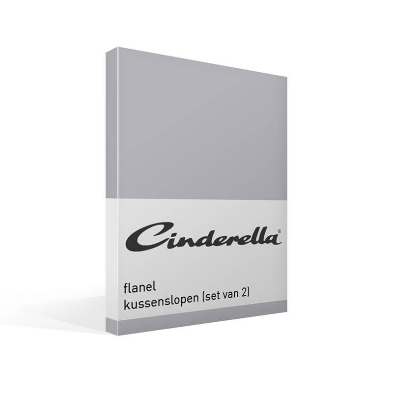 Goedkoopste Cinderella flanel kussenslopen (set van 2) Grey 60x70 cm - Standaardmaat