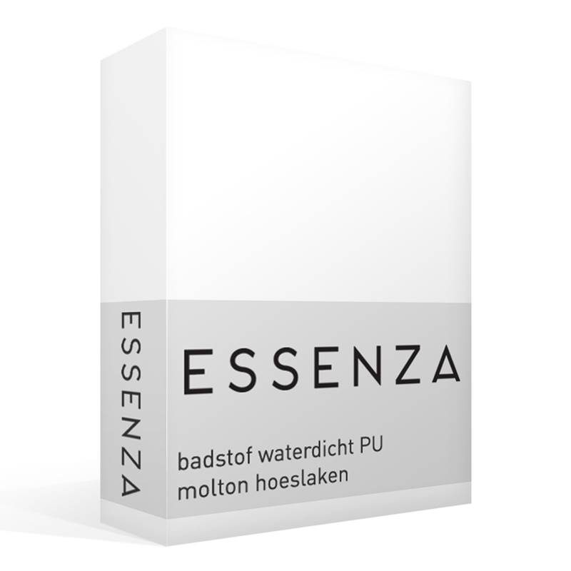 Goedkoopste Essenza badstof waterdicht PU hoeslaken White Lits-jumeaux (160x200 cm)