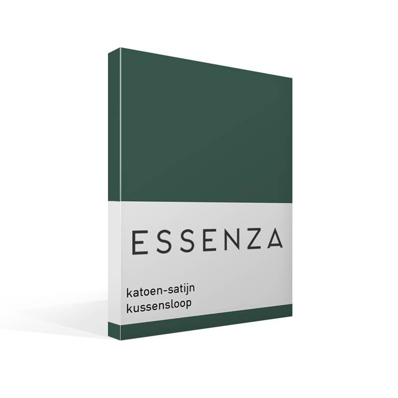 Goedkoopste Essenza Satin kussensloop Pine Green 60x70 cm - Standaardmaat