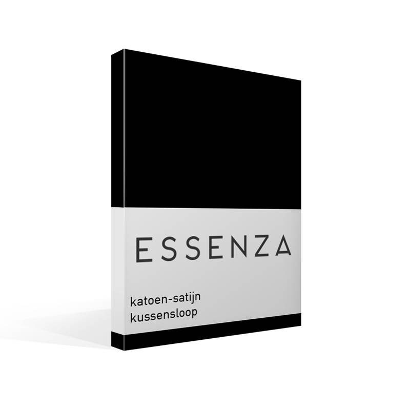Goedkoopste Essenza Satin kussensloop Black 60x70 cm - Standaardmaat