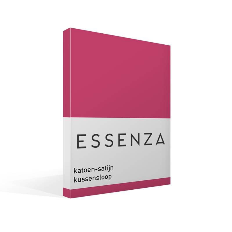 Goedkoopste Essenza Satin kussensloop Raspberry 60x70 cm - Standaardmaat