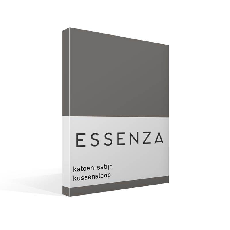 Goedkoopste Essenza Satin kussensloop Steel grey 60x70 cm - Standaardmaat
