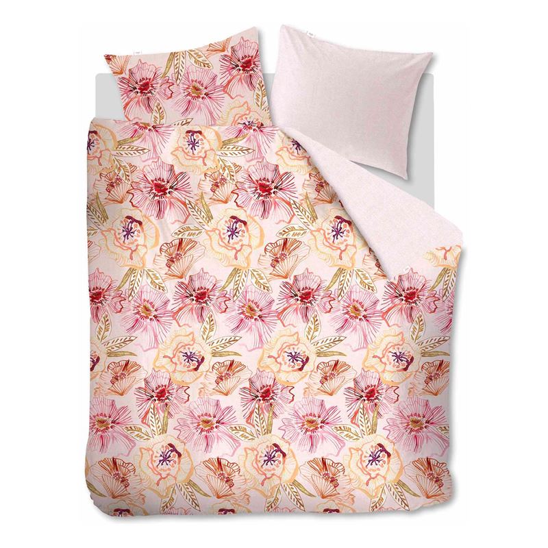 Goedkoopste Oilily Rose Dust dekbedovertrek Pink Lits-jumeaux (260x200/220 cm + 2 slopen)