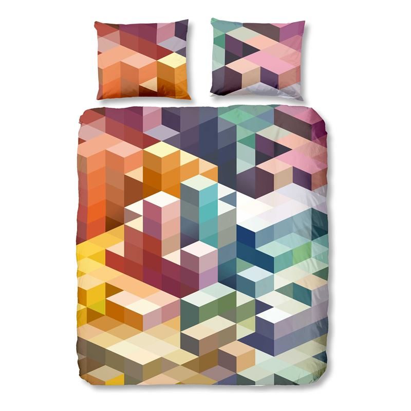 Good Morning Cubes Dekbedovertrek good morning kopen in de aanbieding