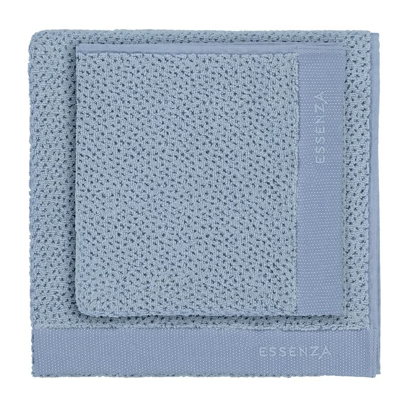 Goedkoopste Essenza Connect Organic Breeze badtextiel Blue Handdoek (60x110 cm)