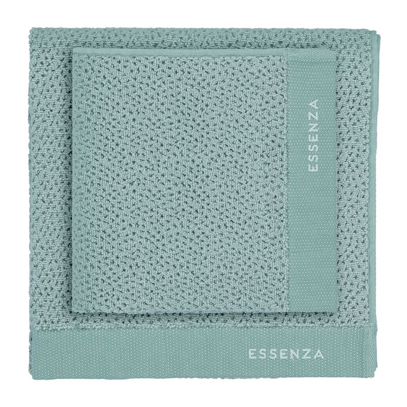 Goedkoopste Essenza Connect Organic Breeze badtextiel Green Handdoek (60x110 cm)