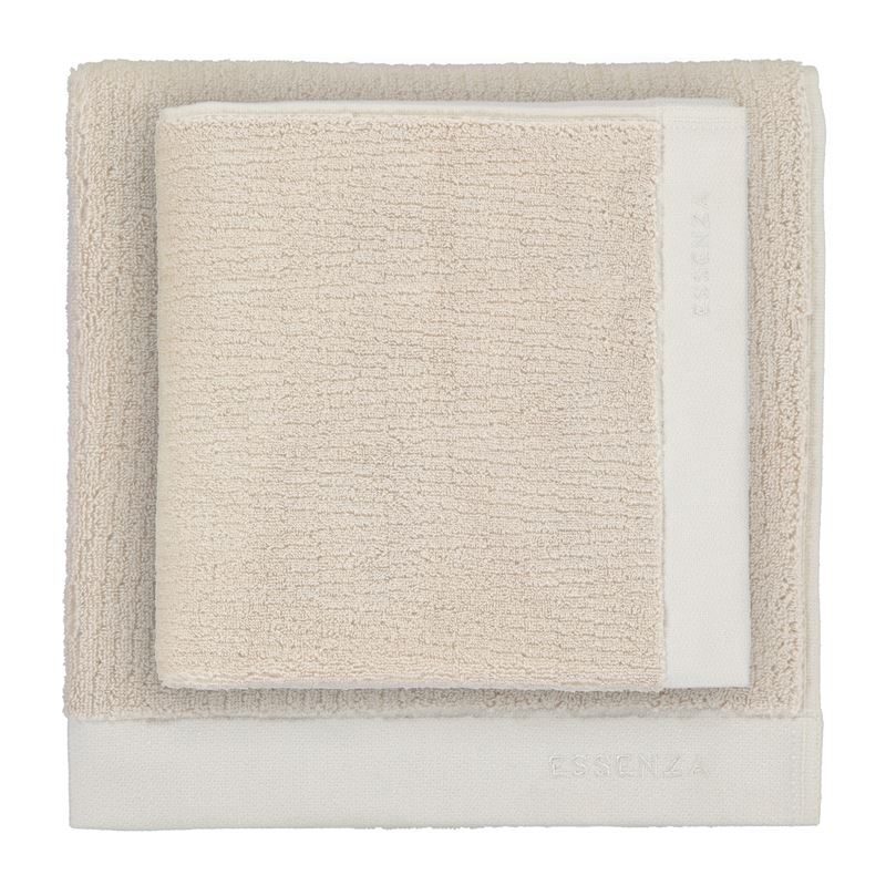 Essenza Connect Organic Lines badtextiel Natural Handdoek (50x100 cm)