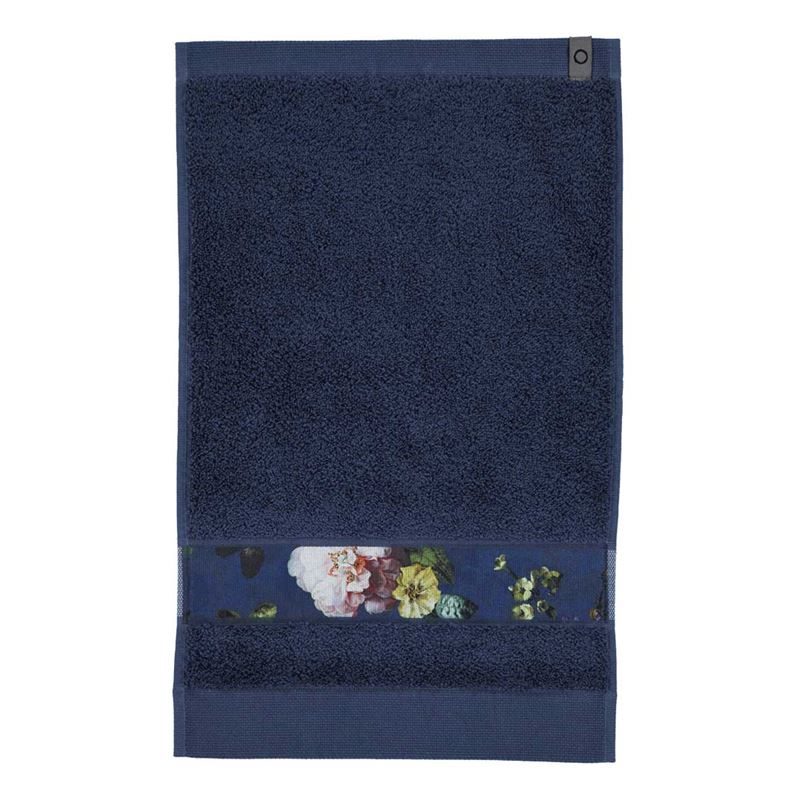 Goedkoopste Essenza Fleur badtextiel Blue Gastendoekje (30x50 cm) - Set van 6