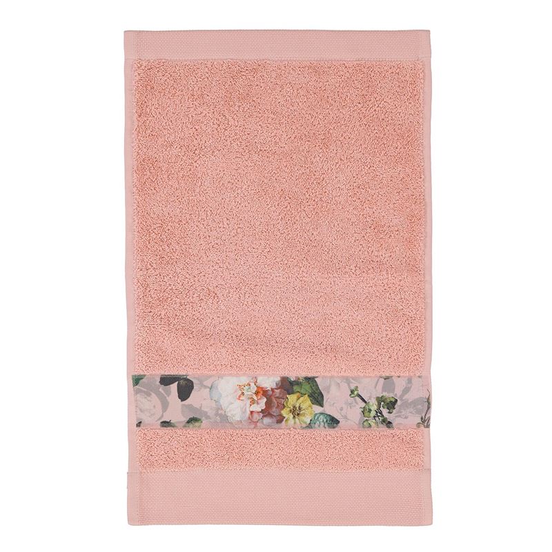 Goedkoopste Essenza Fleur badtextiel Rose Gastendoekje (30x50 cm) - Set van 6